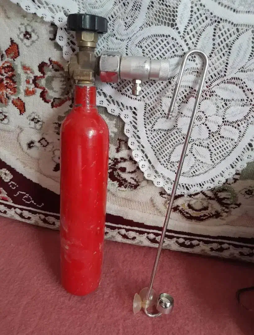 کپسول co2به همراه مانامتر و دیفیوزر عصایی|ماهی|تبریز, |دیوار