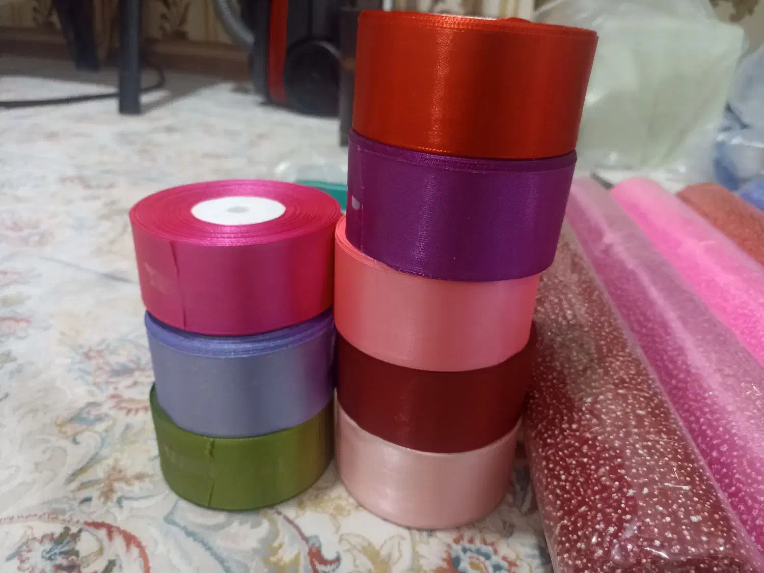 وسایل گل روبانی|صنایع دستی و سایر لوازم تزئینی|تهران, خاک سفید|دیوار