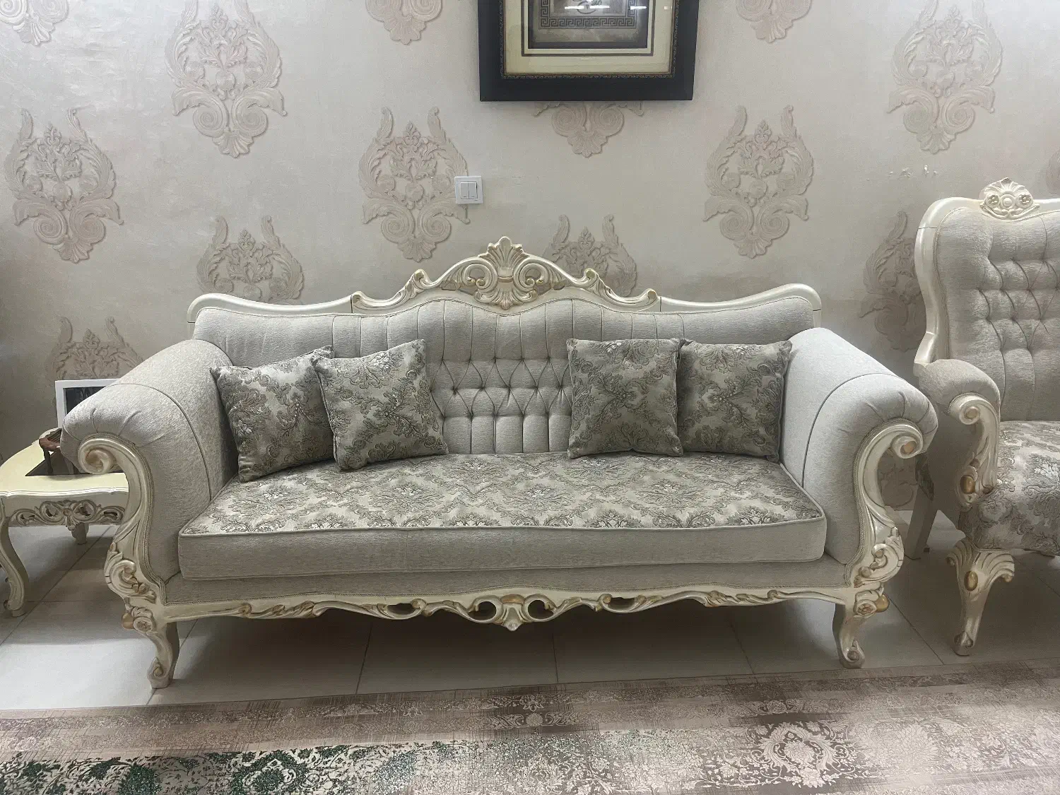 مبل سلطنتی چوب راش|مبلمان خانگی و میز عسلی|مشهد, سرافرازان|دیوار