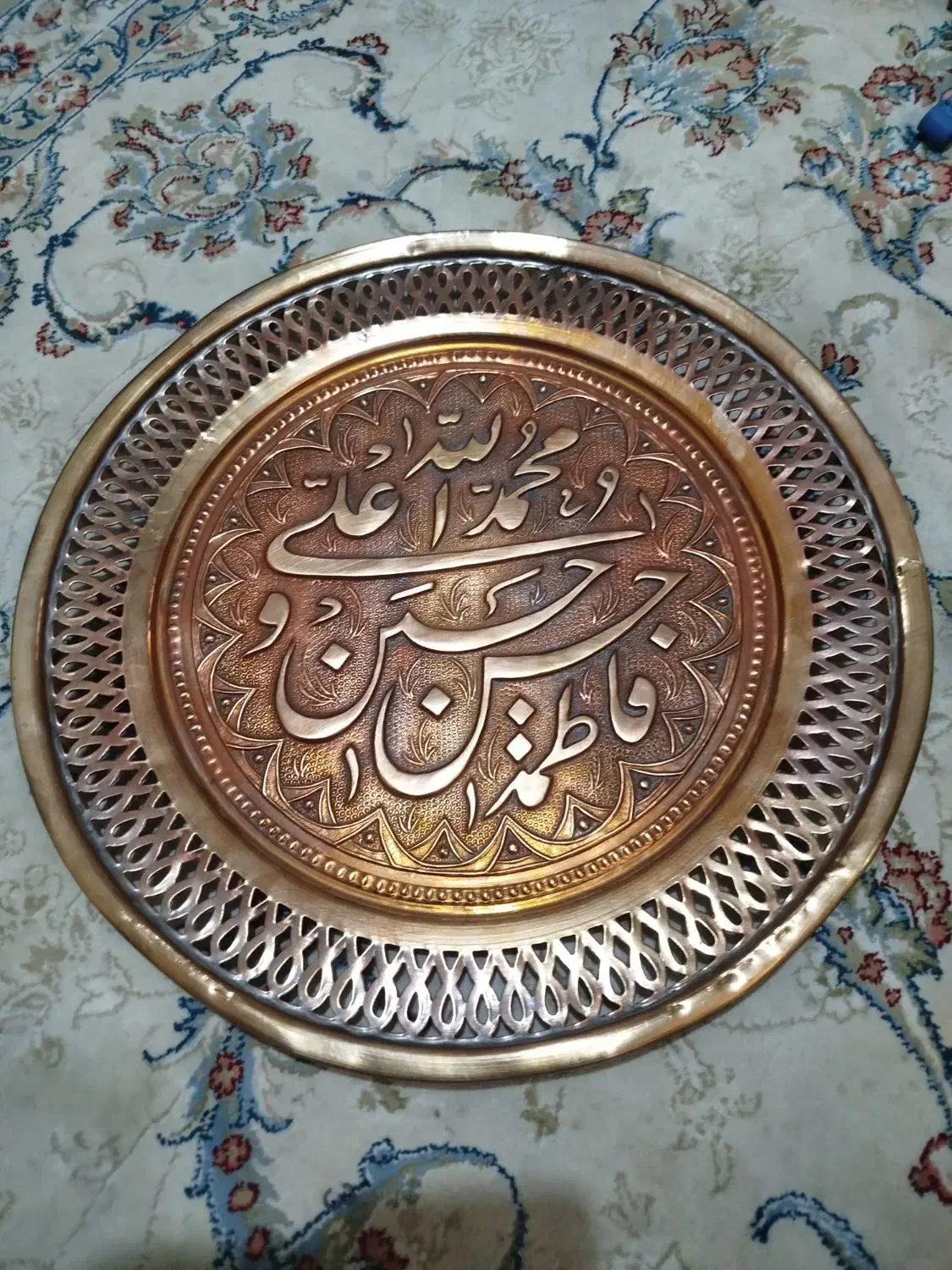 سینی مسی قدیمی|کلکسیون اشیاء عتیقه|پرند, فاز ۵|دیوار