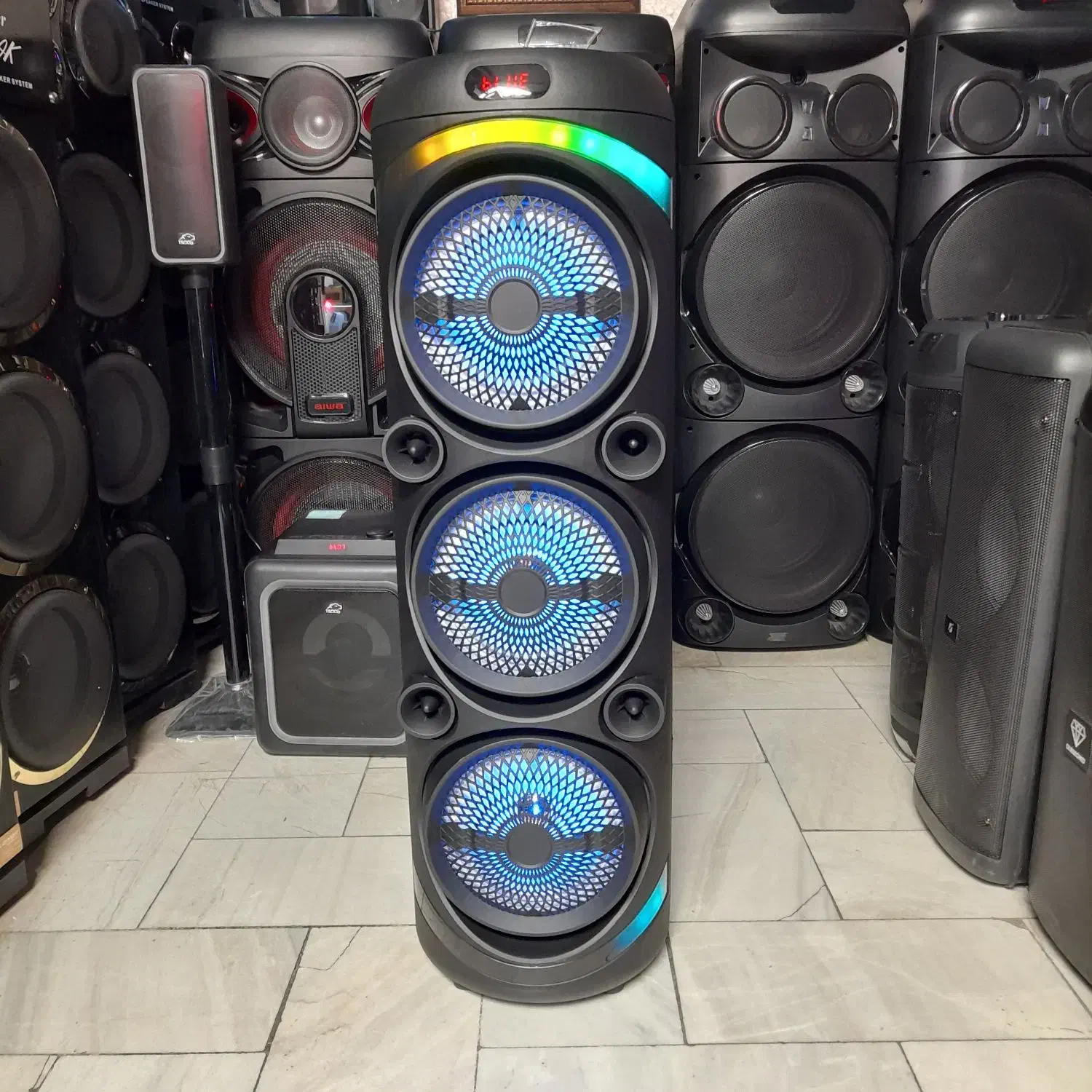 اسپیکر باندسینما خانواده 1متری ۲میکروفن بیسیم(جدید|سیستم صوتی خانگی|مشهد, سراب|دیوار