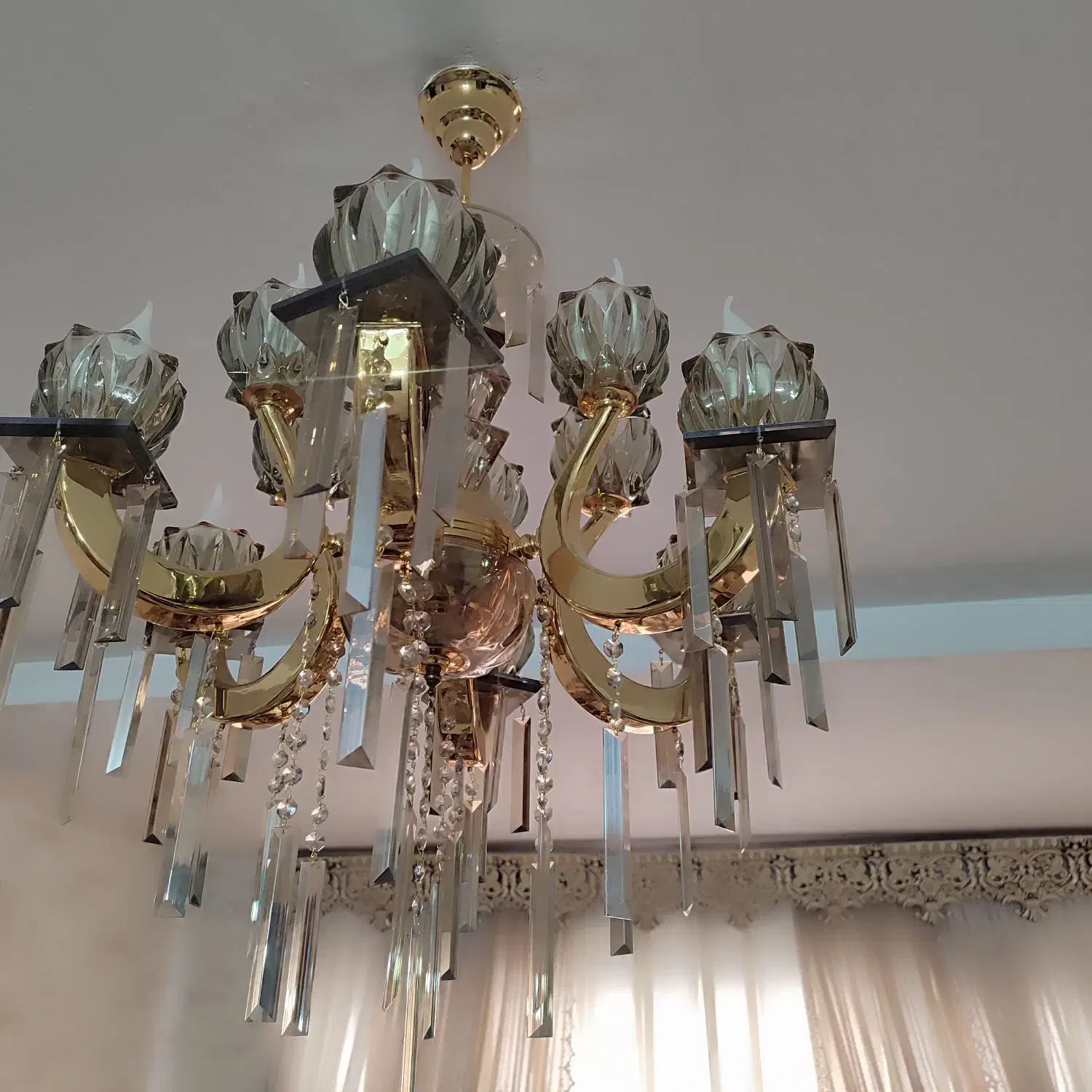 لوستر|لوستر و چراغ آویز|مشکیندشت, |دیوار