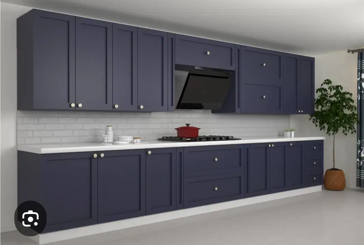 کابینت آماده آشپزخانه نئوکلاسیک رنگ تیره|مصالح و تجهیزات ساختمان|پردیس, فاز ۴|دیوار