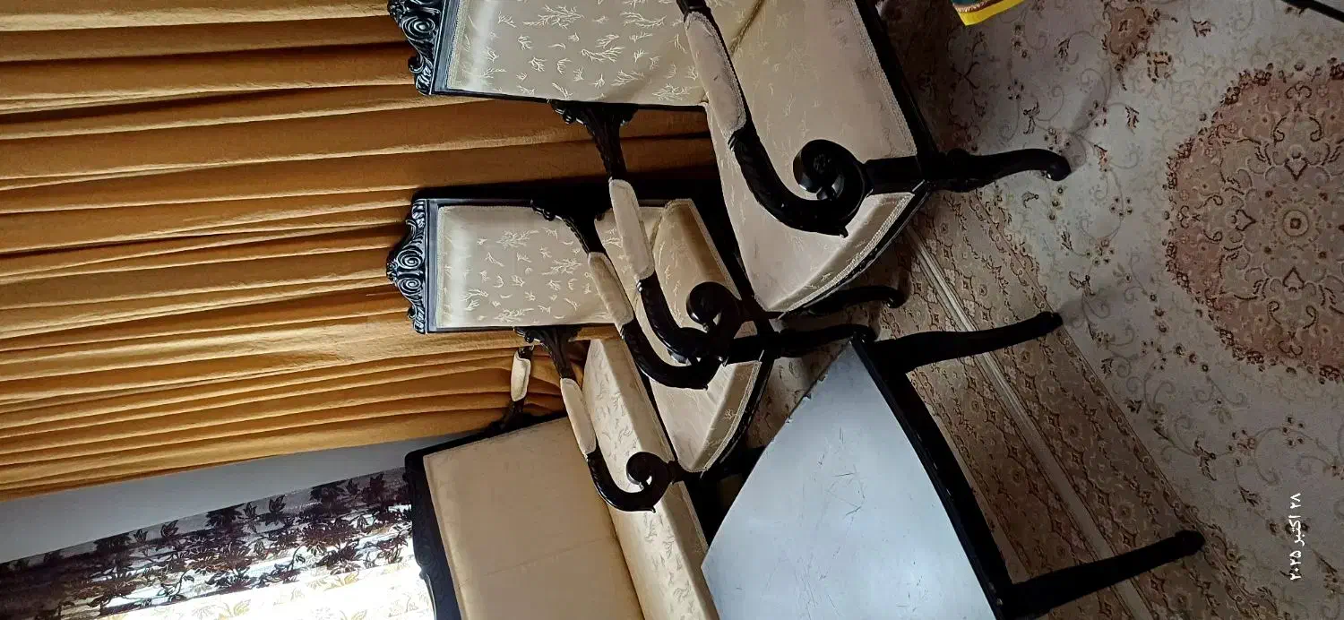 مبل استیل ۵ نفره با میز وسط|مبلمان خانگی و میز عسلی|پرند, فاز ۵|دیوار