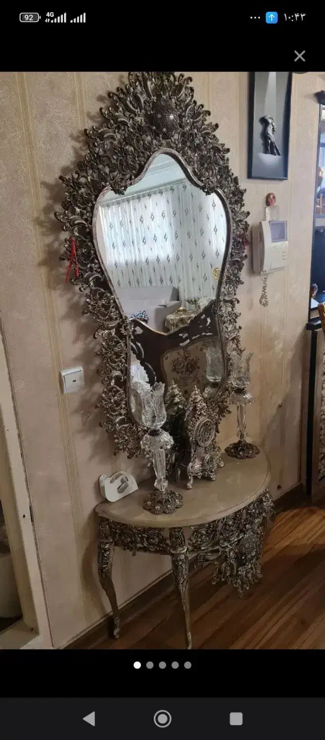 آینه کنسول|بوفه، ویترین، کنسول|تبریز, |دیوار