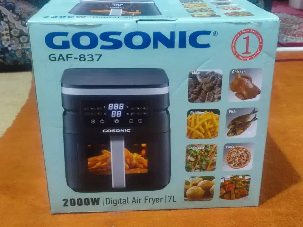 سرخ کن بدون روغن 7لیتر واقعی ، مارک کوسونیک،نو|اجاق گاز و لوازم برقی پختوپز|آبادان, |دیوار