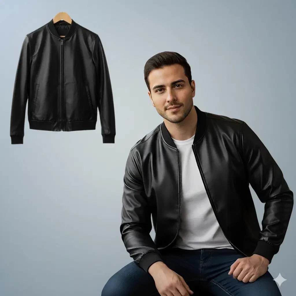 کاپشن چرم مدل SteelEdge / گرم، خوش‌فرم و ضدباد|لباس|یزد, |دیوار