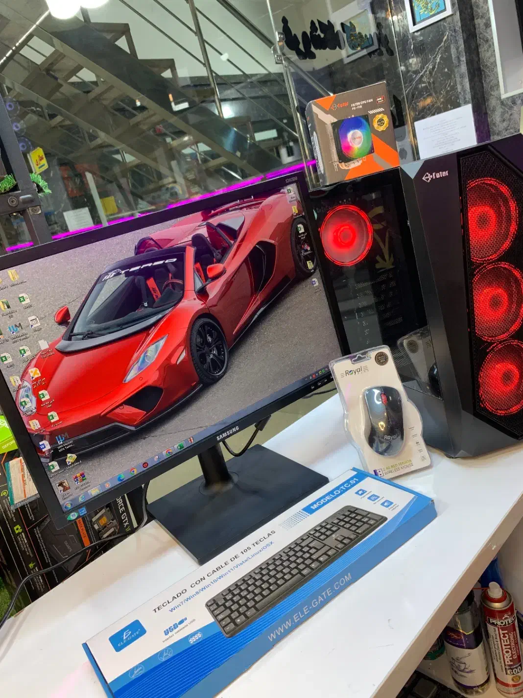 پک‌گیمینگ 9400 کیس و مانیتور|رایانه رومیزی|اهواز, گلستان|دیوار