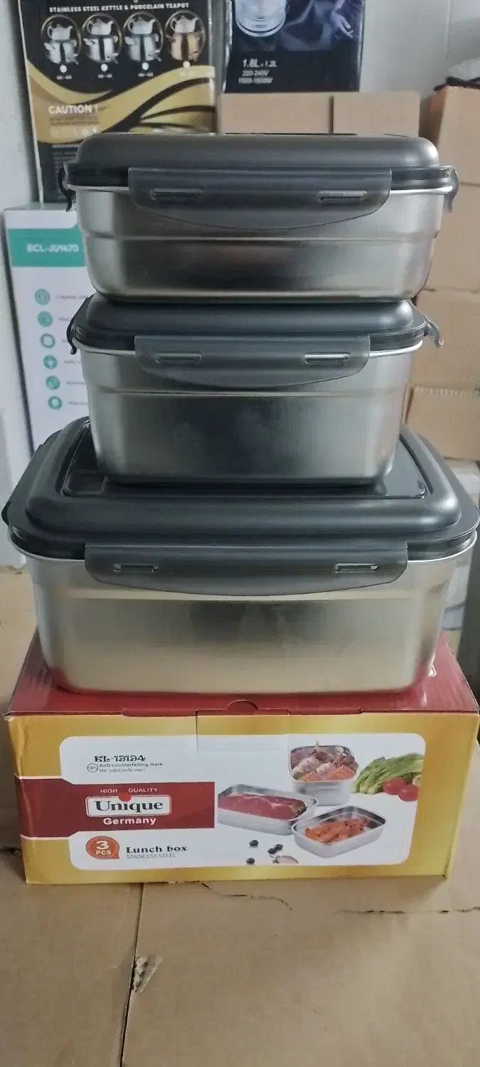 ظروف غذای استیل کوچک و بزرگ|ظروف نگهدارنده، پلاستیکی، یکبارمصرف|مرند, |دیوار