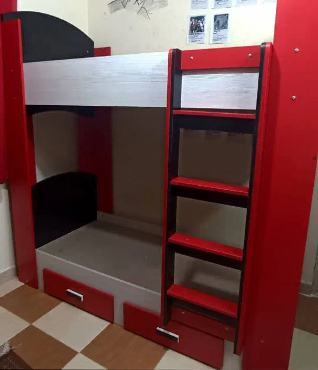 تخت دو طبقه نوجوان|تخت و سرویس خواب|بم, |دیوار