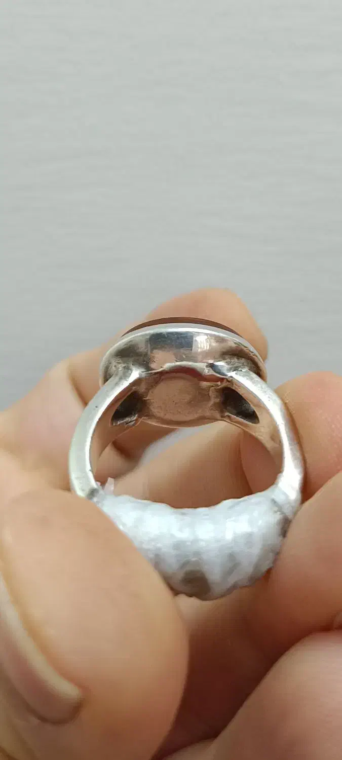 انگشتر نقره خط استاد ضابطی ۱۴ معصوم|جواهرات|خرم‌آباد, |دیوار