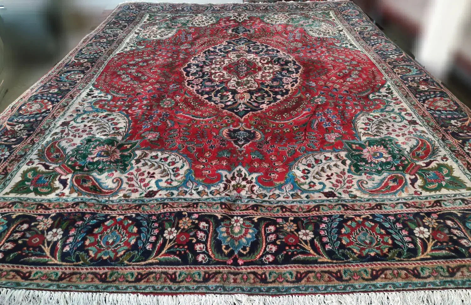 یک تخته فرش۱۲متری دستبافت تبریز خوشرنگ|فرش|تبریز, |دیوار