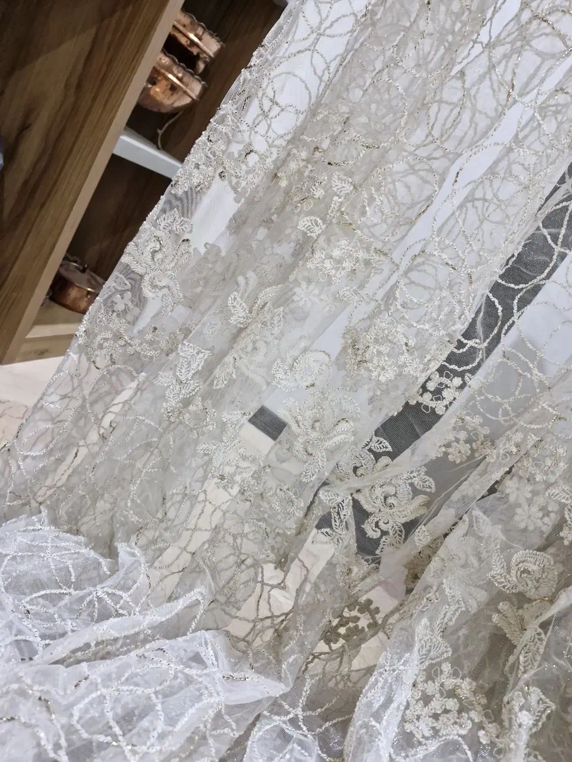 پرده توری ۴ متری|پرده، رانر، رومیزی|تهران, حکیمیه|دیوار