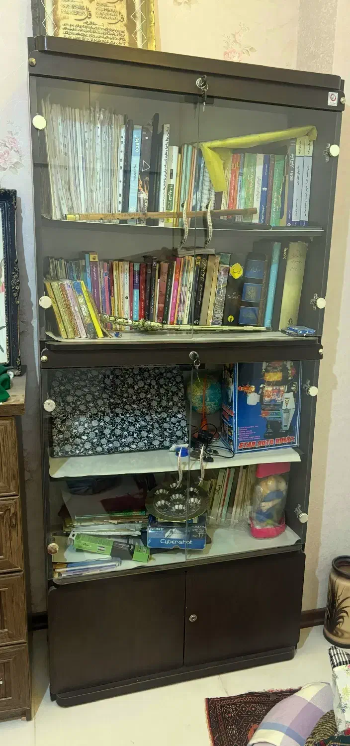 کمد کتاب|کتابخانه، شلف، قفسه‌های دیواری|بجنورد, |دیوار