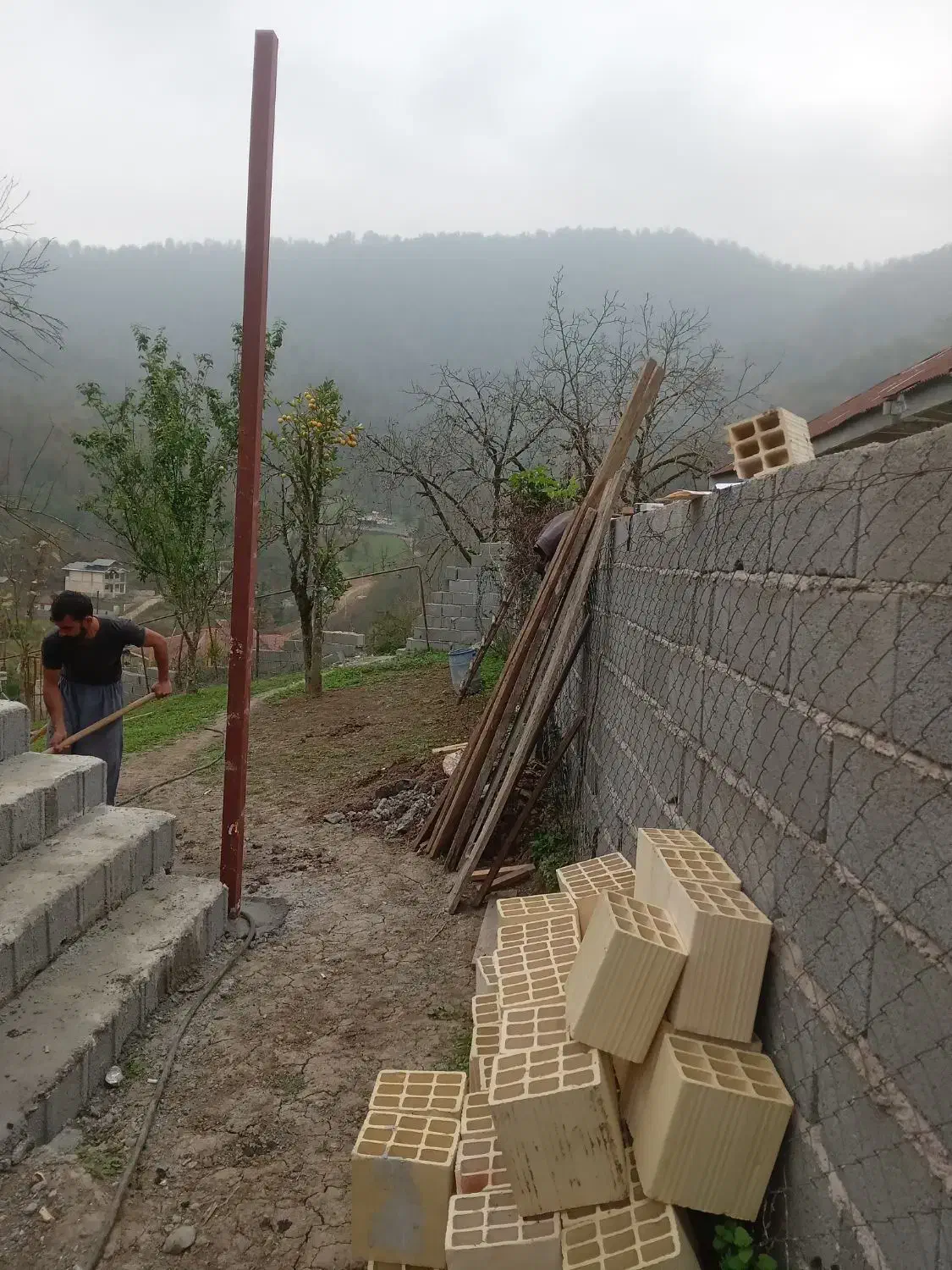 حصار پیکنی بلوک چینیساختمان شفتهسربندی|خدمات پیشه و مهارت|شاندرمن, |دیوار