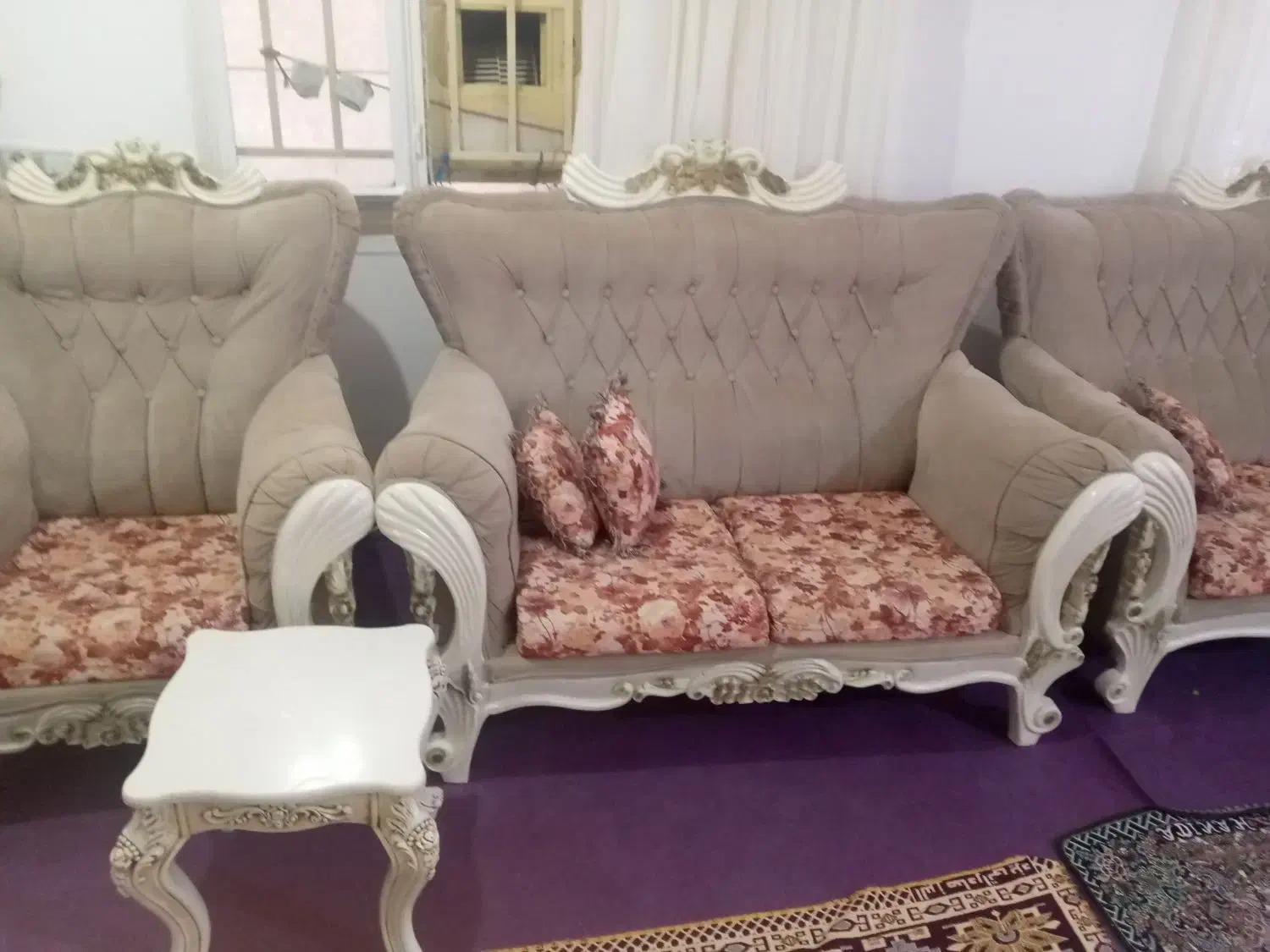 مبل سلطنتی|مبلمان خانگی و میز عسلی|مریوان, |دیوار