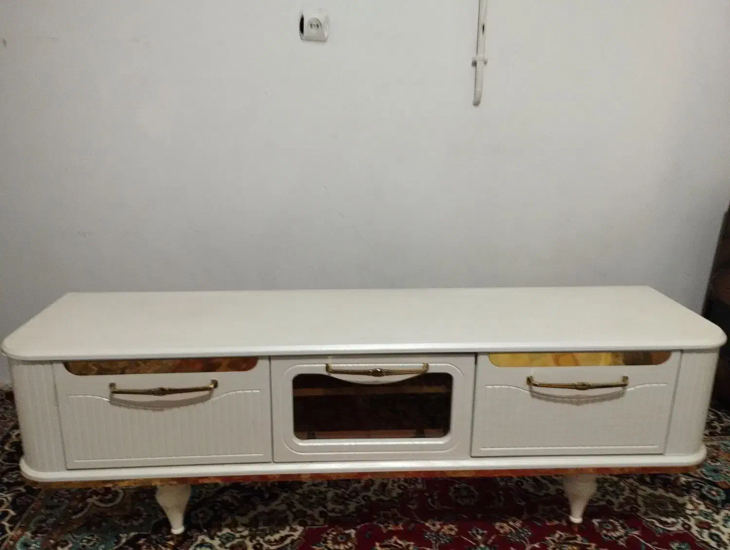 دکورتلویزیون سفیدوطلایی|میز تلویزیون|دهگلان, |دیوار