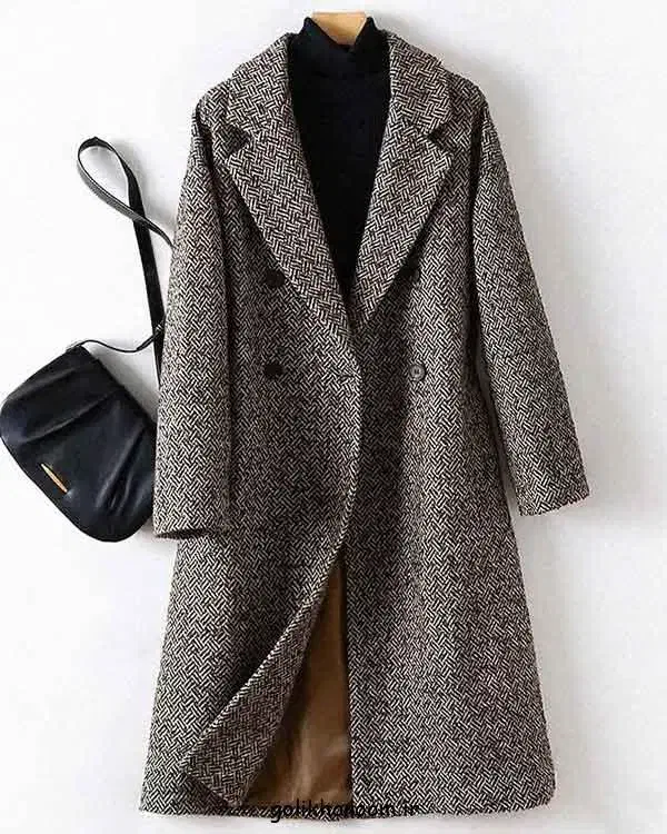 پالتو زنانه وشال مشکی ضخیم|لباس|قزوین, |دیوار