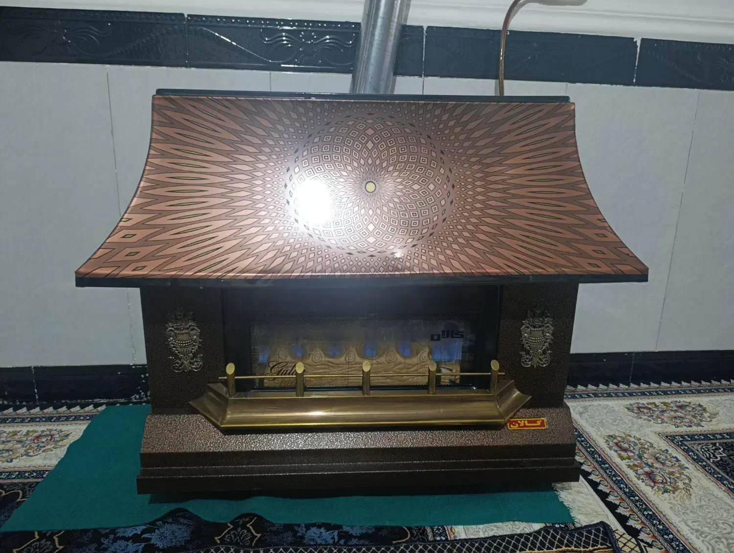 بخاری طرح شومینه 6تومن|بخاری، هیتر، شومینه|نورآباد, |دیوار