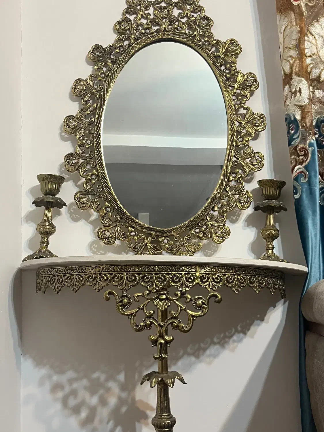 اینه شمعدان|صنایع دستی و سایر لوازم تزئینی|نوشهر, |دیوار