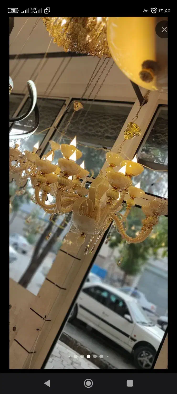 لوستر باکارات تمام وارداتی و لوستر شاخه کریستالی|لوستر و چراغ آویز|اهر, |دیوار