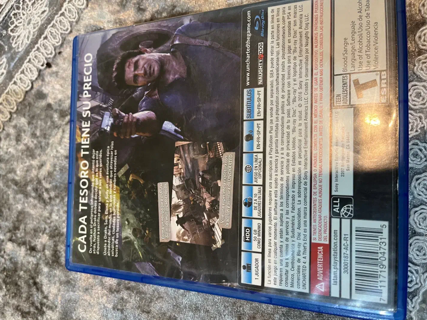 دیسک بازی آنچارتد uncharted 4|کنسول، بازی ویدئویی و آنلاین|چالوس, |دیوار