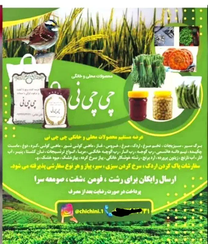 محصولات محلی|خوردنی و آشامیدنی|رشت, بازار|دیوار