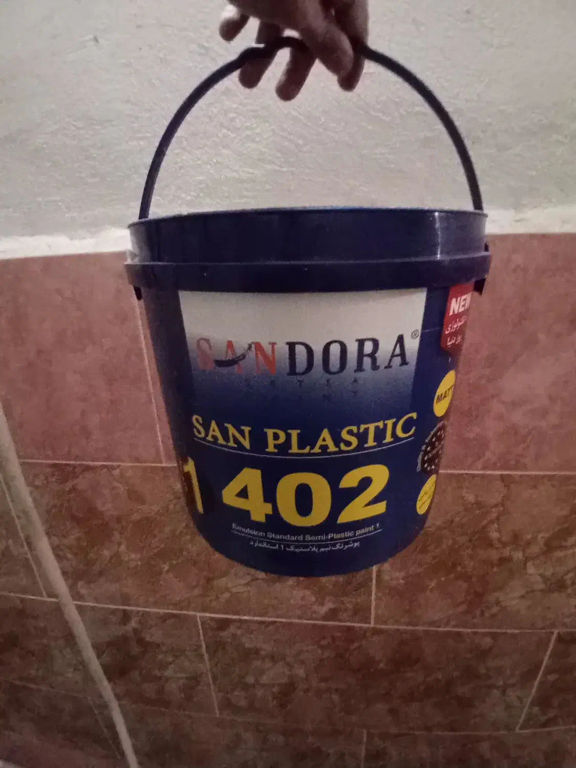 سطل رنگ تازه بدون بو|ظروف نگهدارنده، پلاستیکی، یک‌بارمصرف|لنگرود, |دیوار