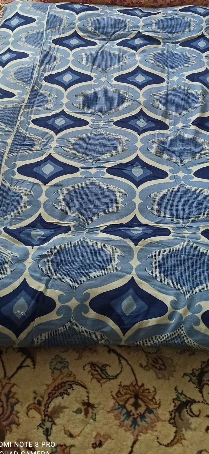 ست لحاف، کاور لحاف گلدوزی دو نفره|رختخواب، بالش، پتو|تبریز, |دیوار