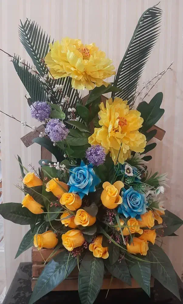 سبد گل مصنوعی|گل مصنوعی|برازجان, |دیوار