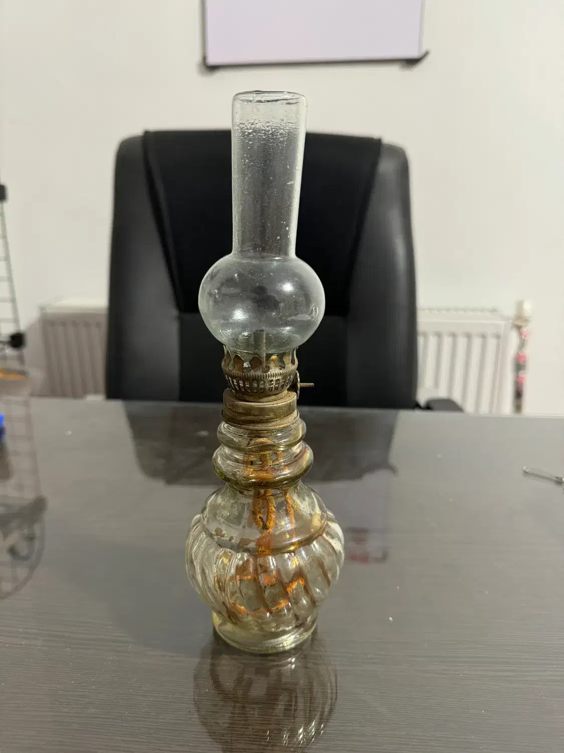 چراغ فتیله ای نفتی|کلکسیون اشیاء عتیقه|سنندج, |دیوار