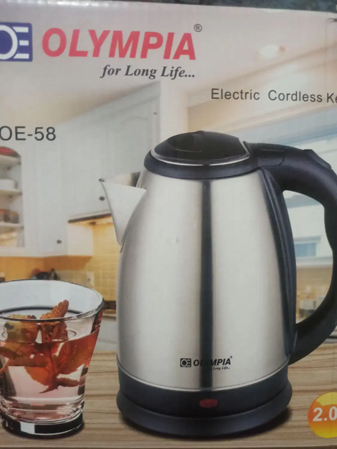 کتری  برقی المپیا مدل OE58 استیل|سماور، چای‌ساز، قهوه‌ساز|تهران, هفت چنار|دیوار