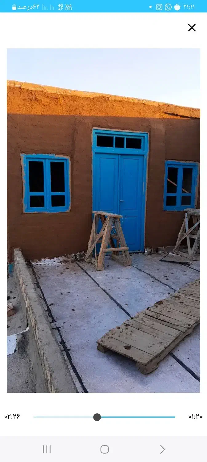 درب وپنجره چوبی قدیمی|مصالح و تجهیزات ساختمان|باقرشهر, |دیوار