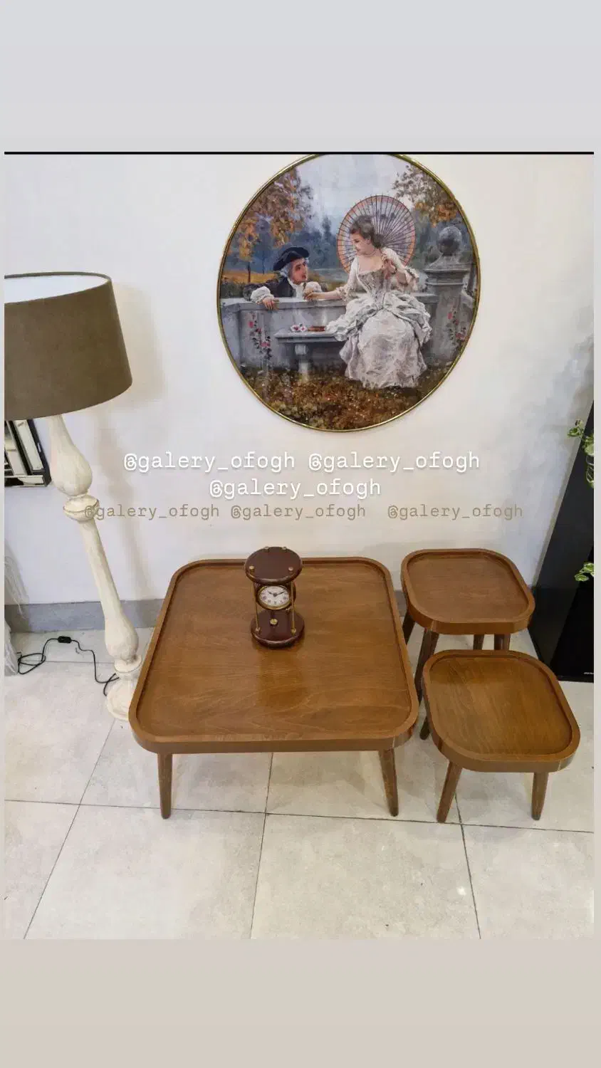 جلو مبلی چوبی دلسا مربع|مبلمان خانگی و میز عسلی|رشت, استقامت ۱|دیوار