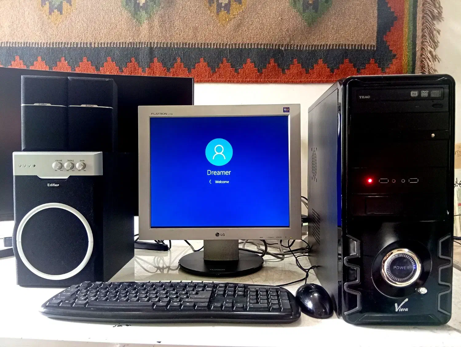 کامپیوتر کامل و جدید به همراه باند و میز|رایانه رومیزی|مشهد, عبادی|دیوار