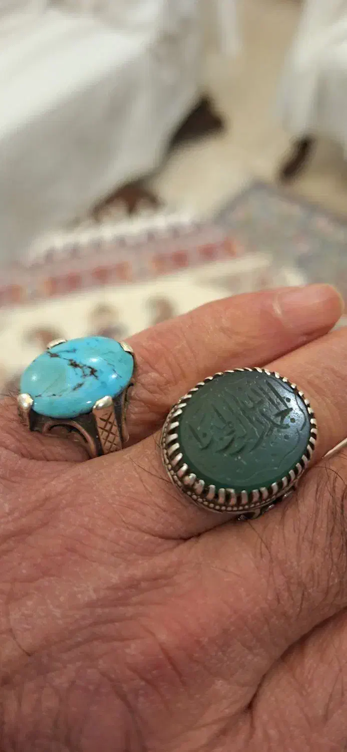 انگشتر عقیق و فیروزه|جواهرات|کرج, فاز ۳ گوهردشت|دیوار