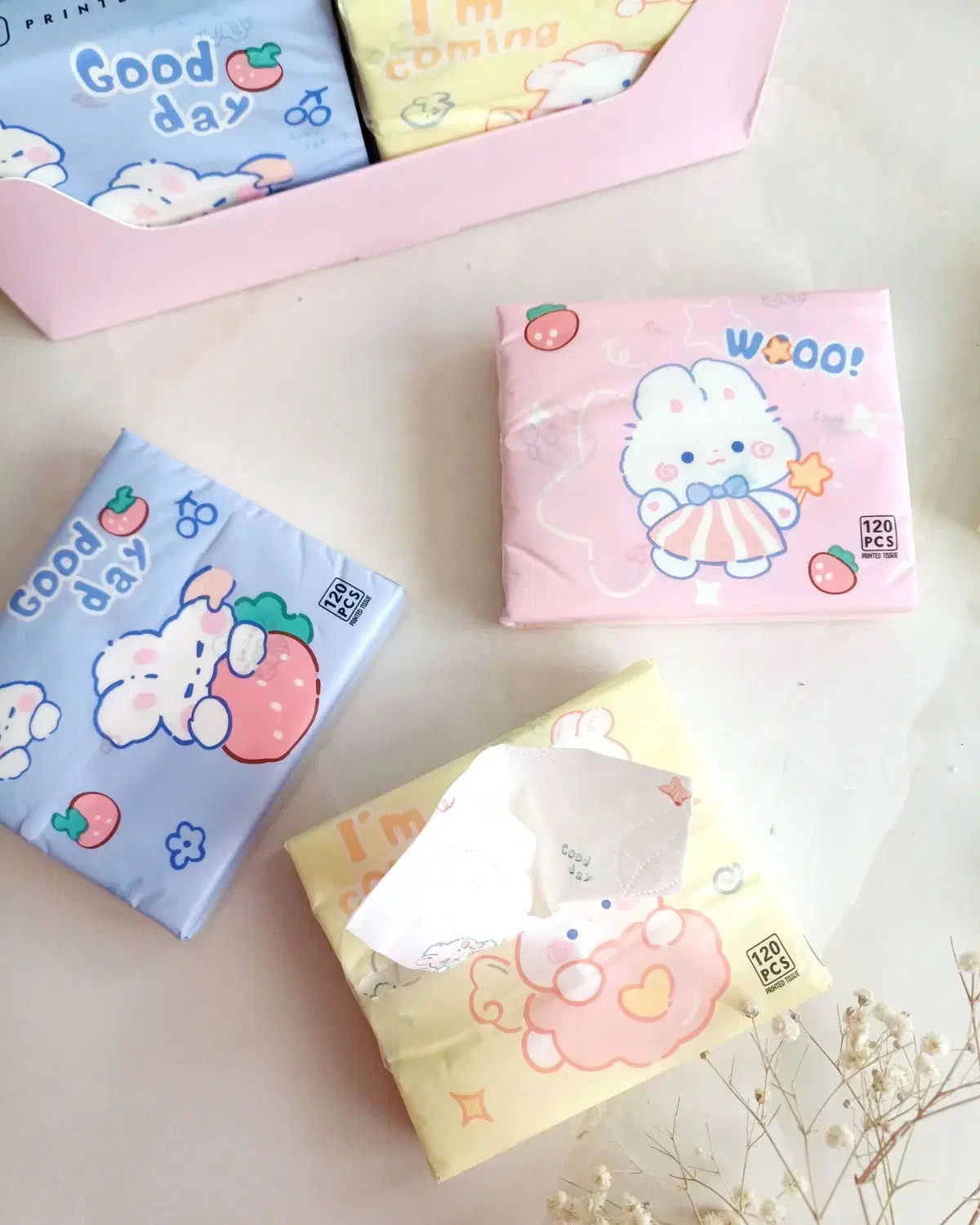 دستمال کاغذی طرحدار جیبی و داخل ماشین|مواد شوینده و دستمال کاغذی|قم, دورشهر|دیوار