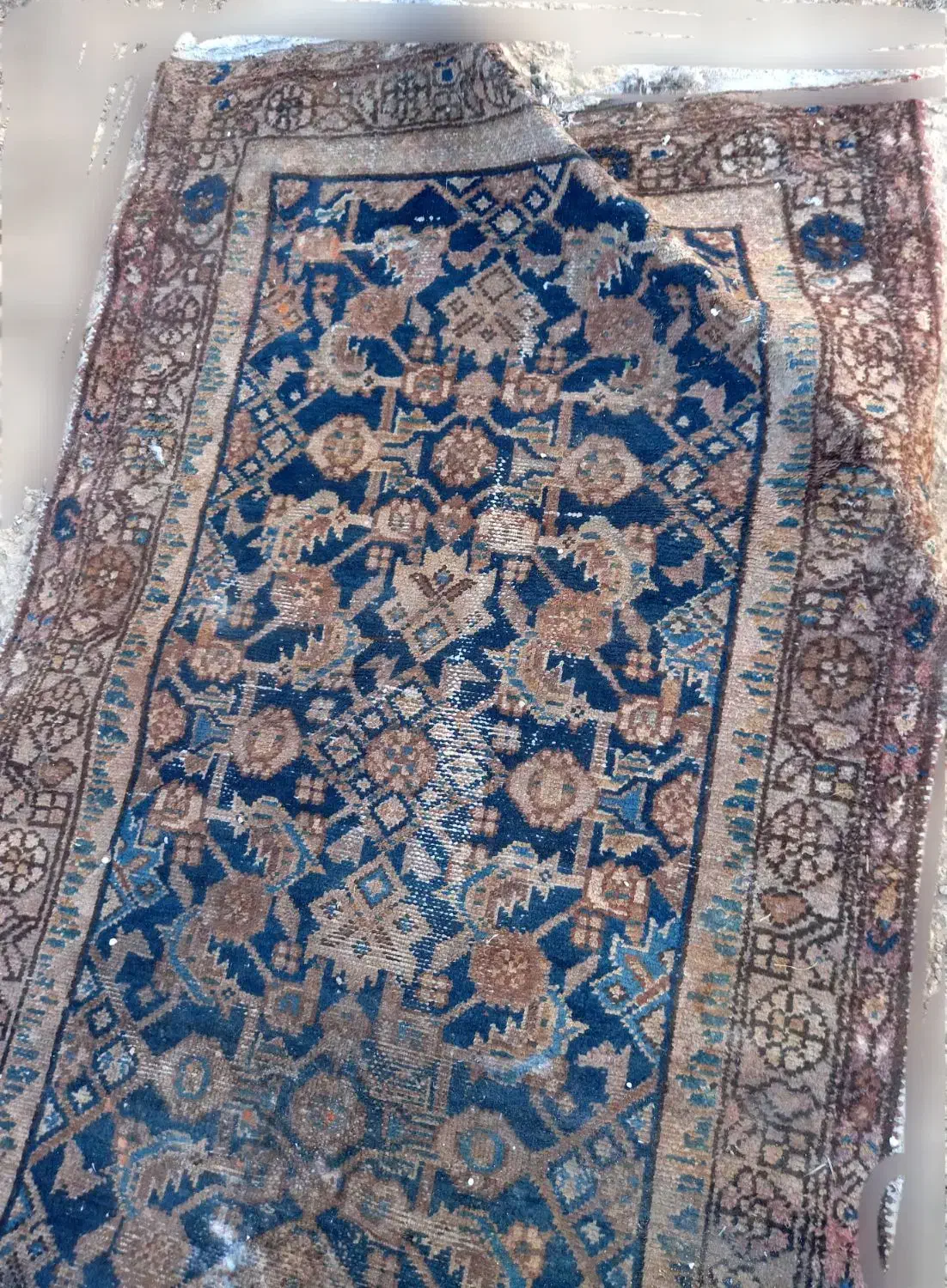 قالیچه قدیمی قدمت صد سال|فرش|ساوه, |دیوار