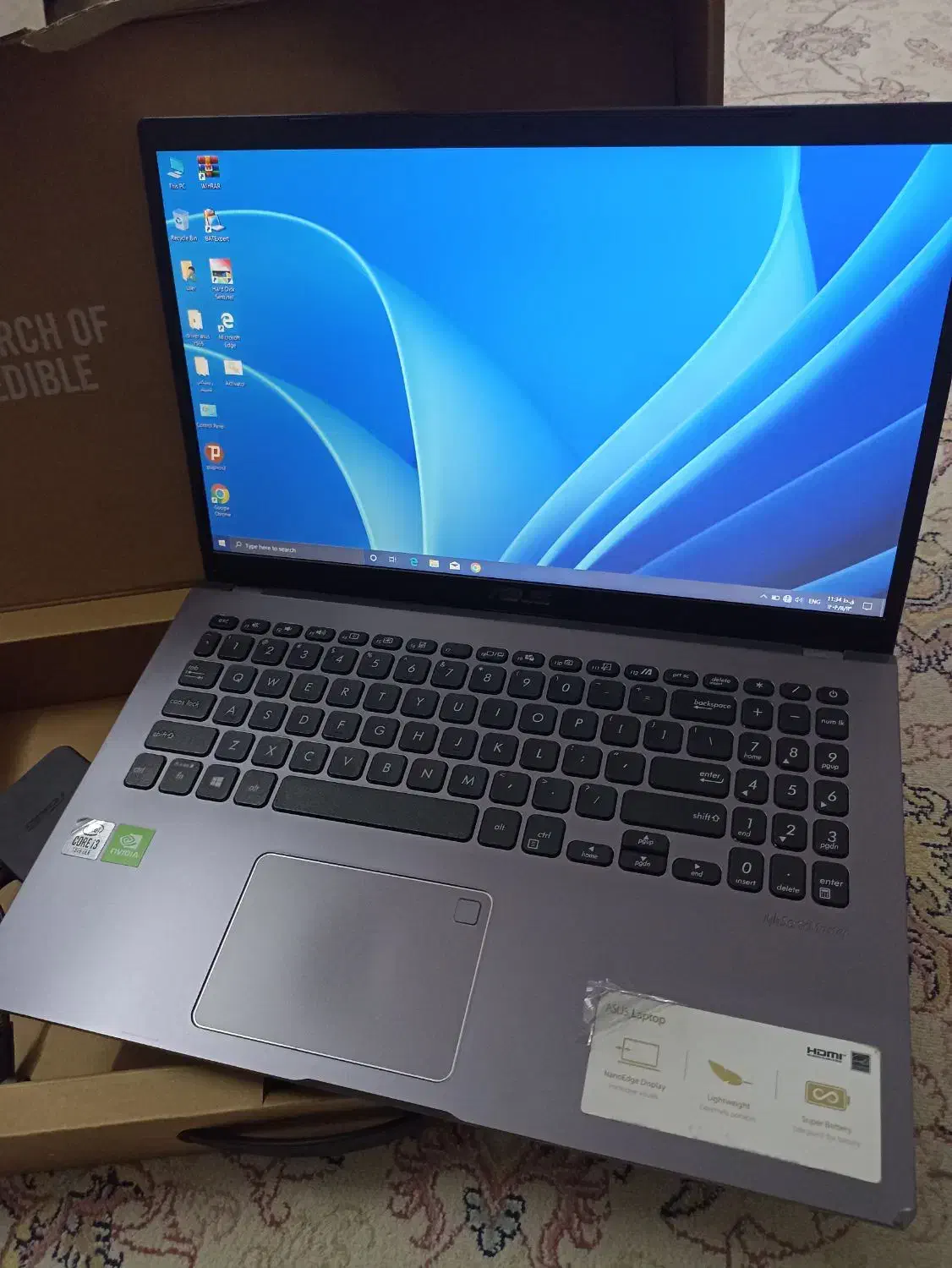 asus R545 نسل ۱۰ گرافیک mx110 geforce|رایانه همراه|اصفهان, باب الدشت|دیوار