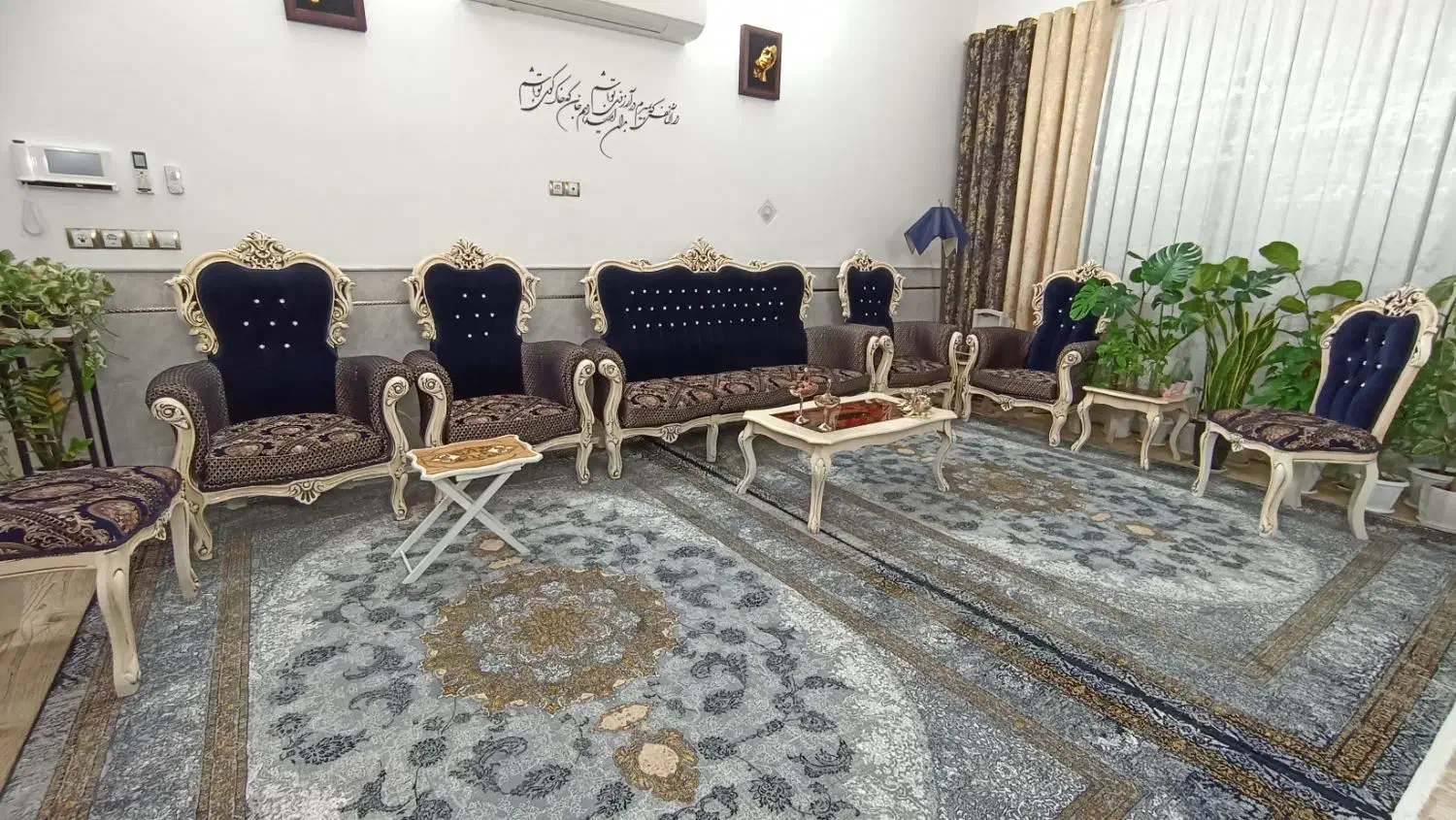 مبل ۹ نفره استیل|مبلمان خانگی و میز عسلی|جعفرآباد, |دیوار