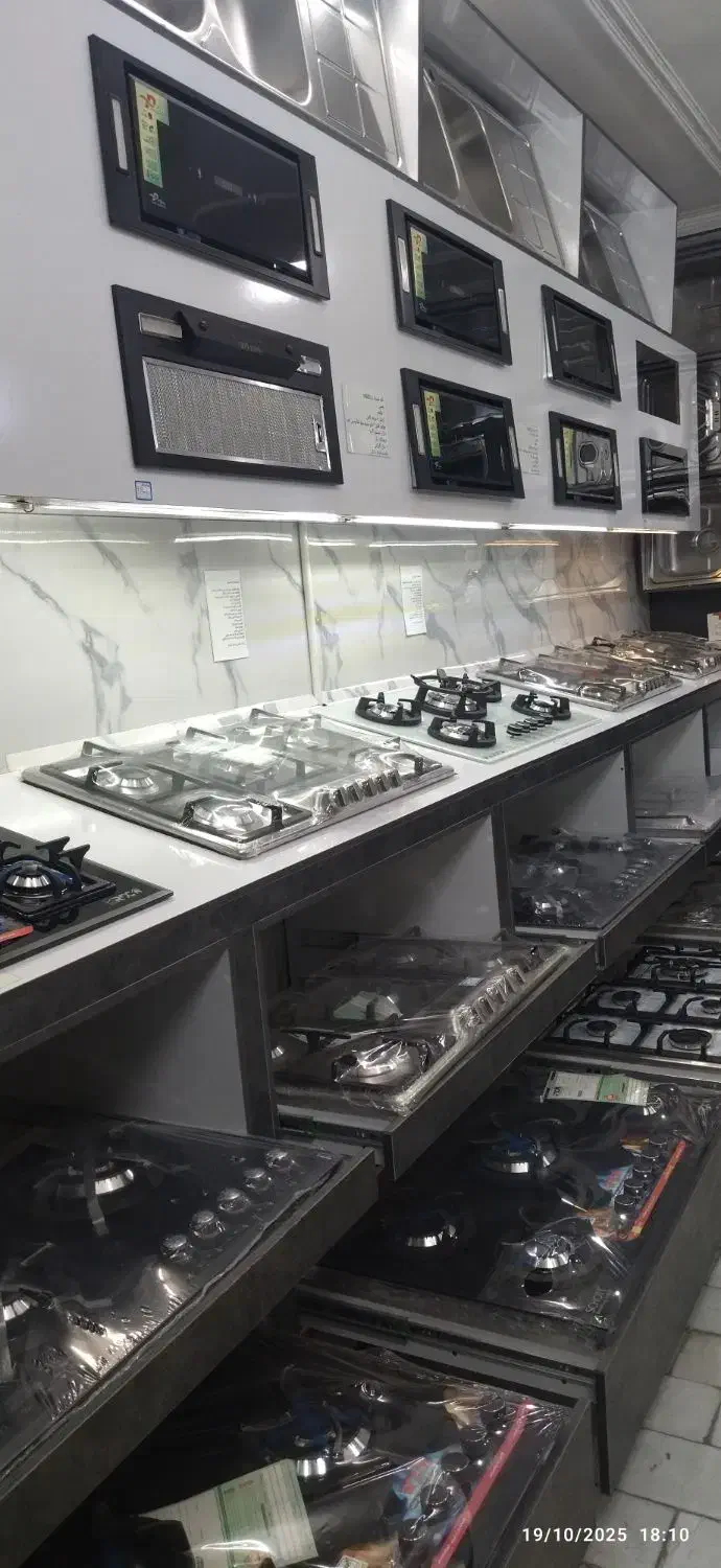 گاز شیشه واستیل ایتالیایی|اجاق گاز و لوازم برقی پختوپز|بیرجند, |دیوار