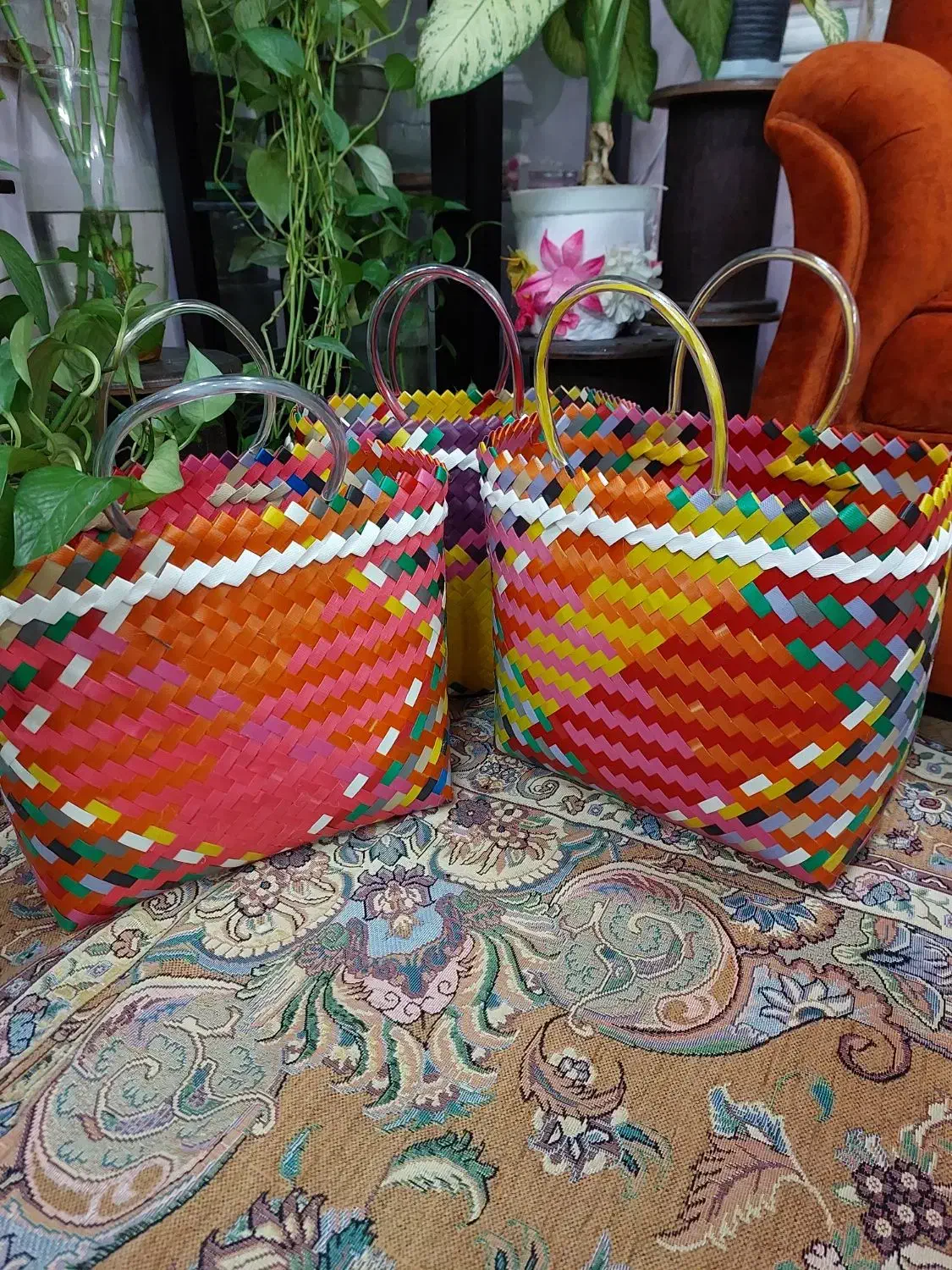 سبد(ساک) کجراه|صنایع دستی و سایر لوازم تزئینی|آستانه اشرفیه, |دیوار