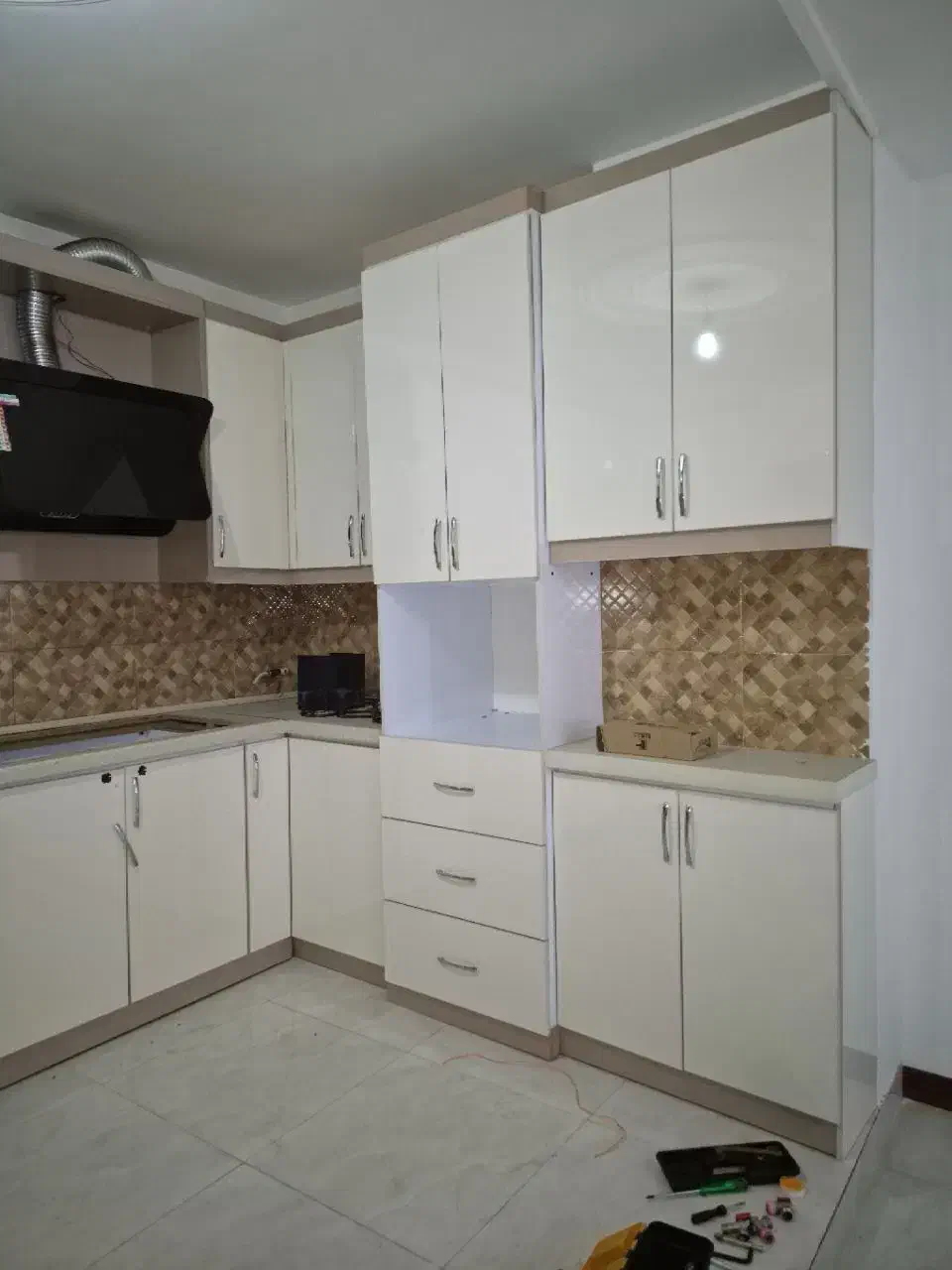 کابینت mdf مناسب اشپزخاته ۹متری|مصالح و تجهیزات ساختمان|زرندیه, |دیوار