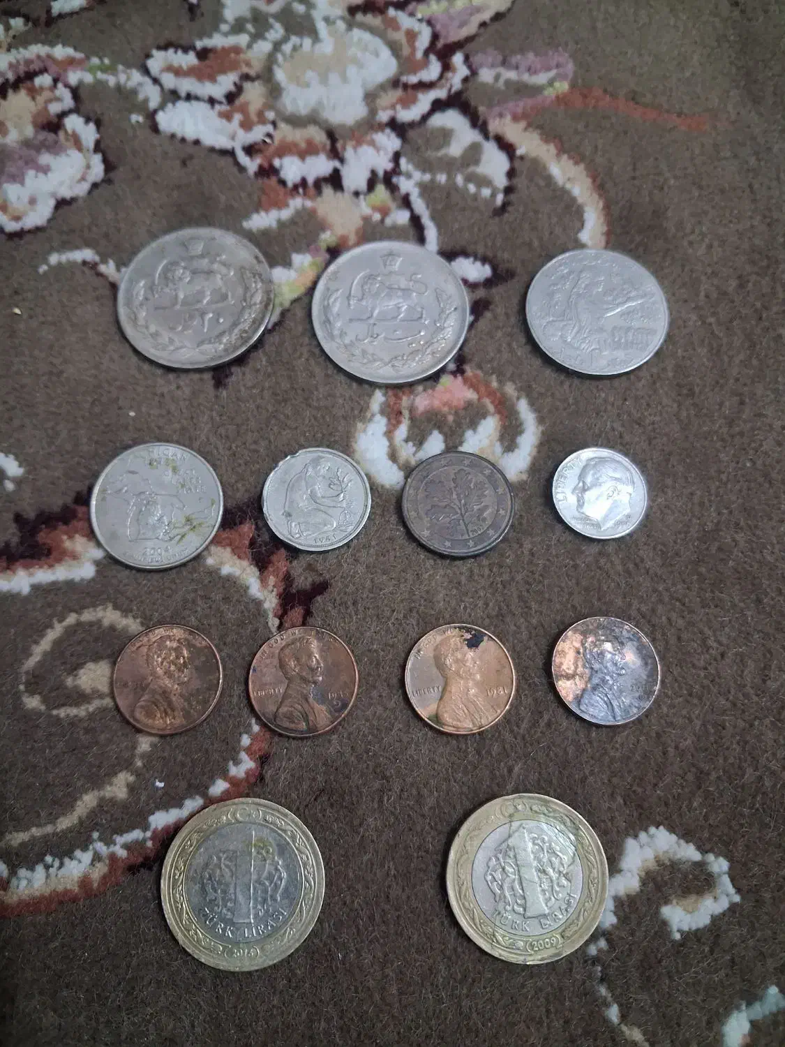 سکه قدیمی و خارجی|کلکسیون سکه، تمبر، اسکناس|فلاورجان, |دیوار