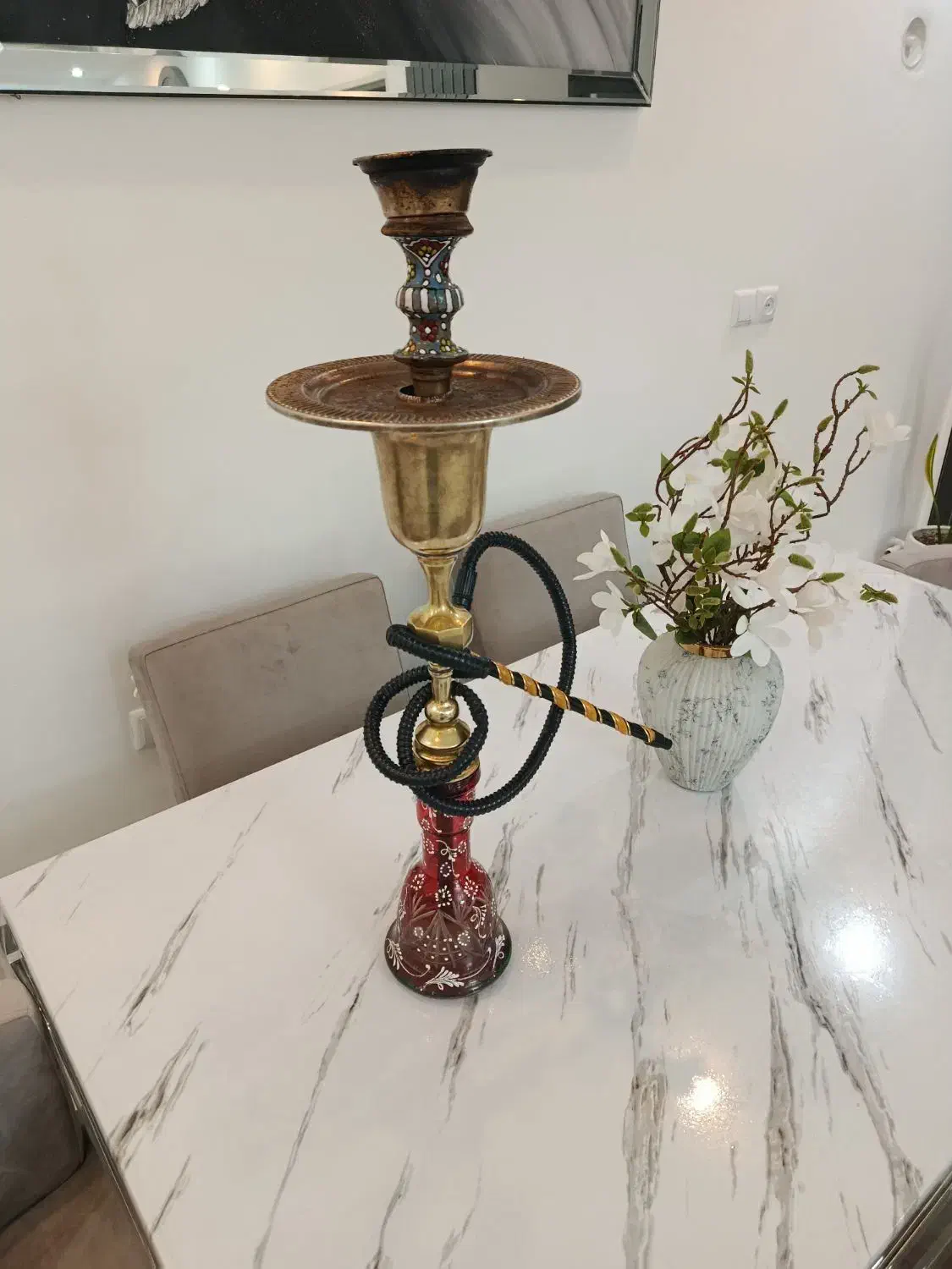 قلیان برنجی|کلکسیون و سرگرمی|ساوه, |دیوار