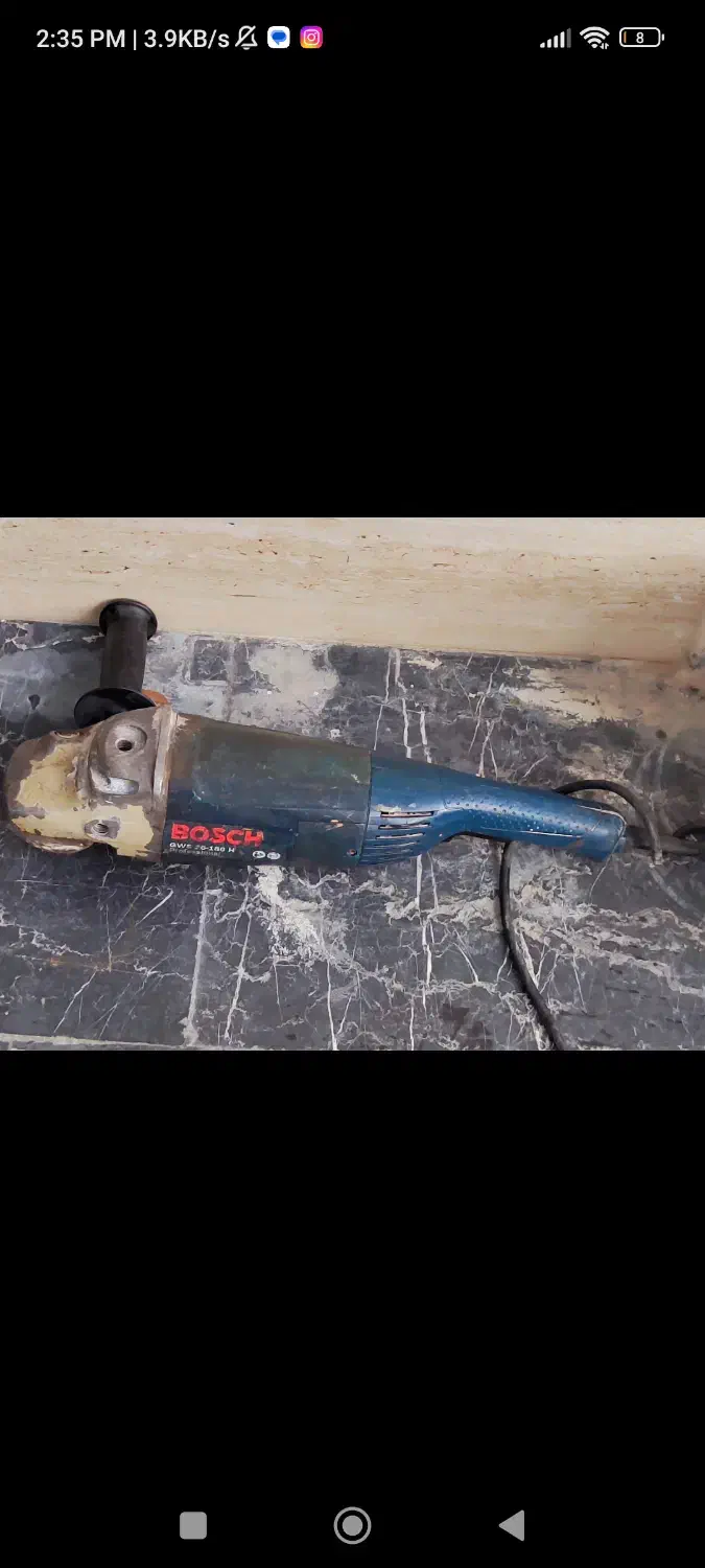 سنگر فرز بوش ۲۶۰۰ وات 180 h به شرط روتور فابریک|ابزارآلات|فردیس, فردیس|دیوار