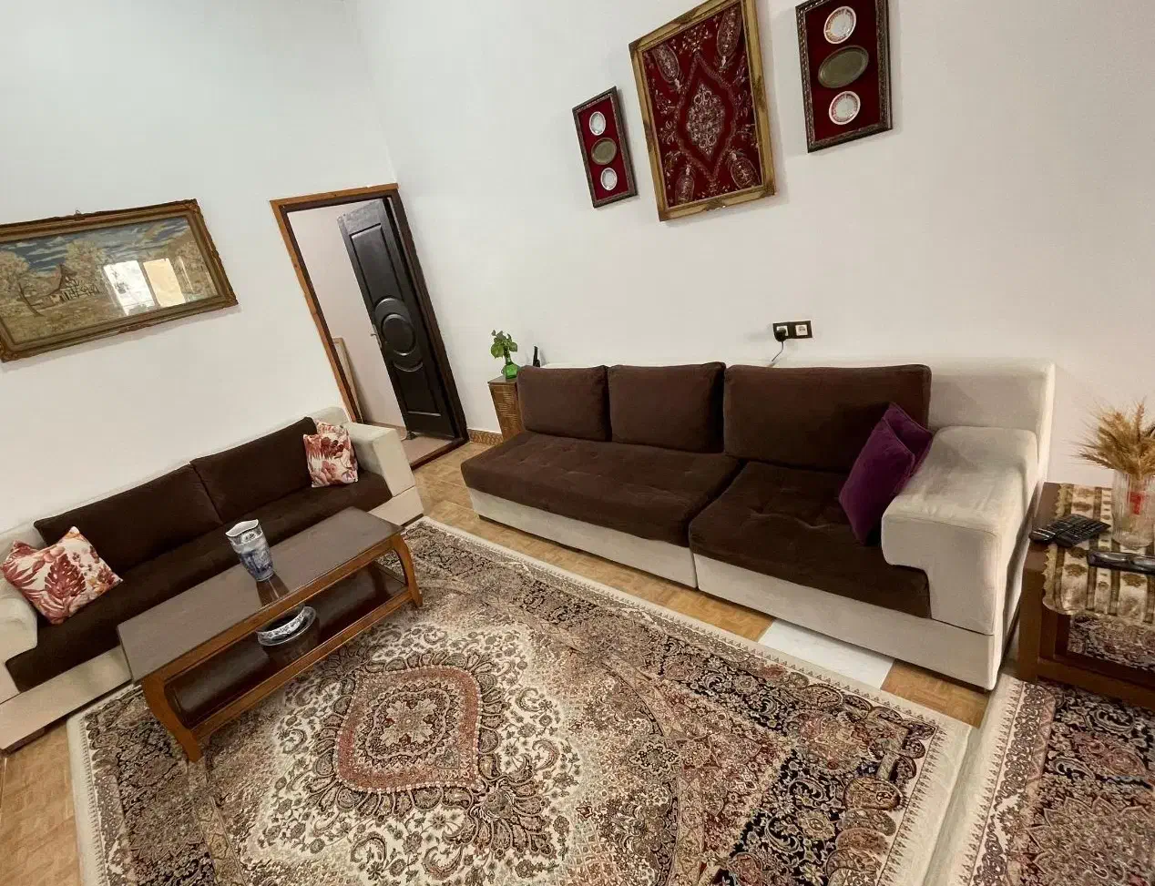 مبلمان ال ۷ نفره با میز وسط و سه عدد عسلی|مبلمان خانگی و میز عسلی|بهشهر, |دیوار
