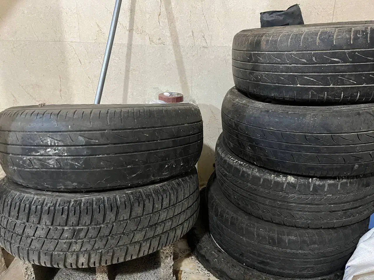 6 عدد لاستیک پراید یک جا باهم به فروش میرسد|قطعات یدکی و لوازم جانبی|رشت, نخودچر|دیوار