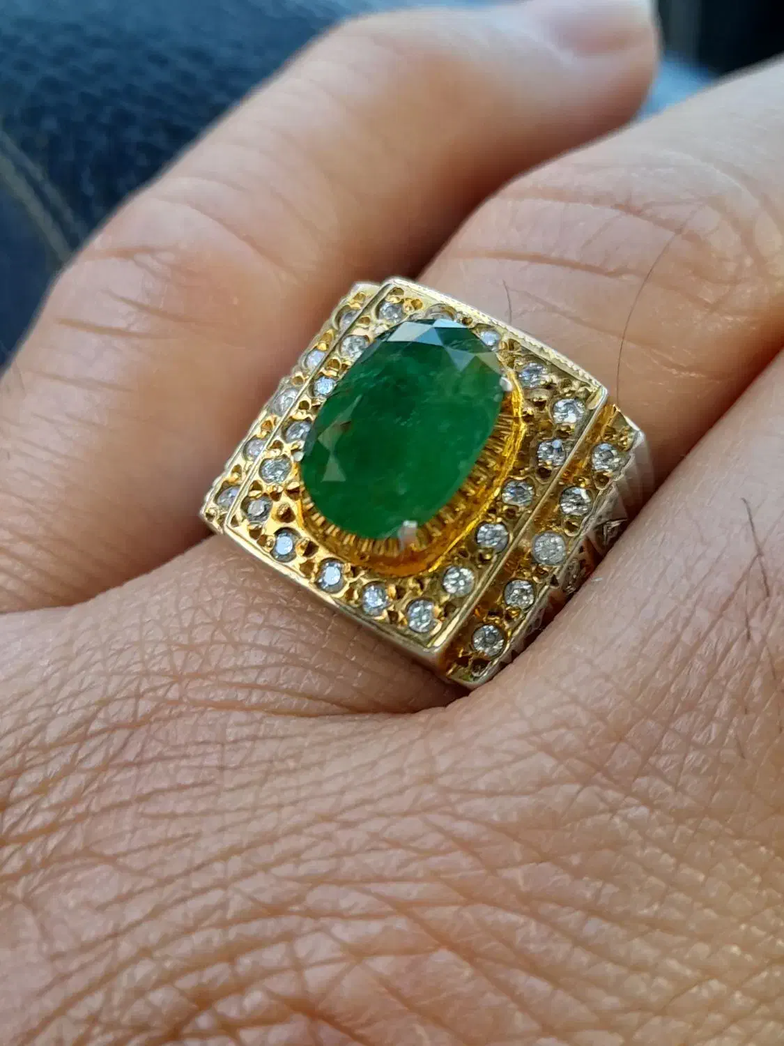 انگشتر زمرد پنجشیر|جواهرات|مشهد, طلاب|دیوار