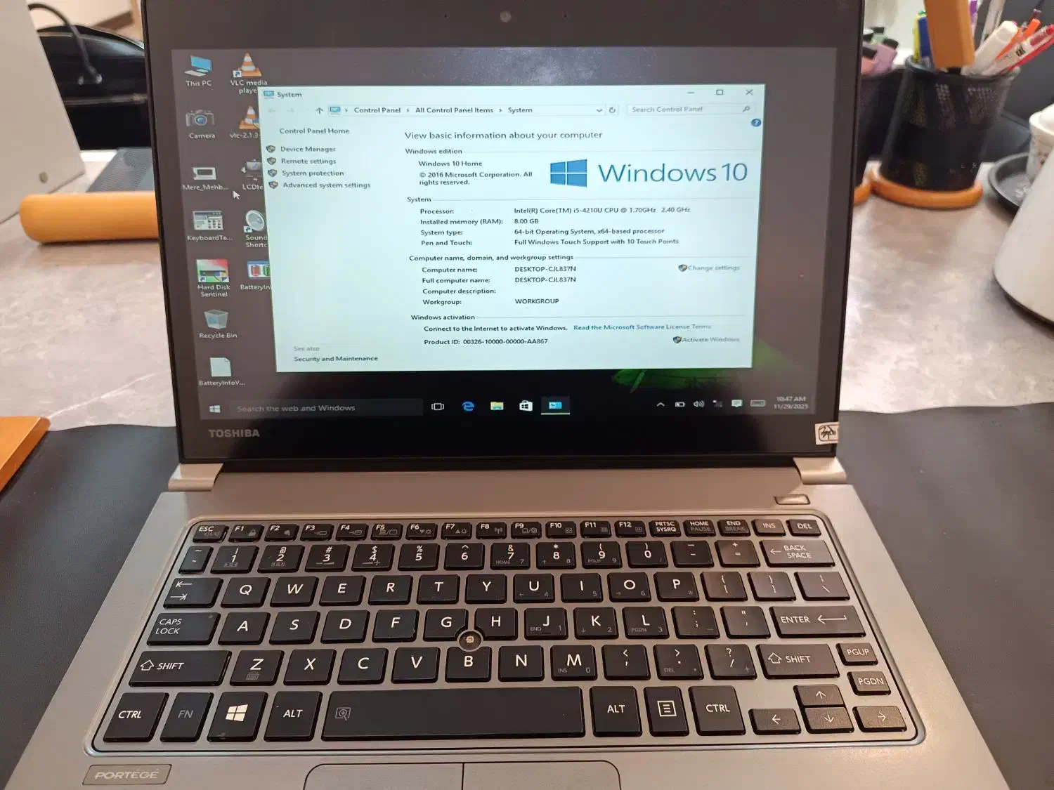 لب تاپ توشیبا core i5 نسل 4 صفحه تاچ|رایانه همراه|قم, نیروگاه|دیوار
